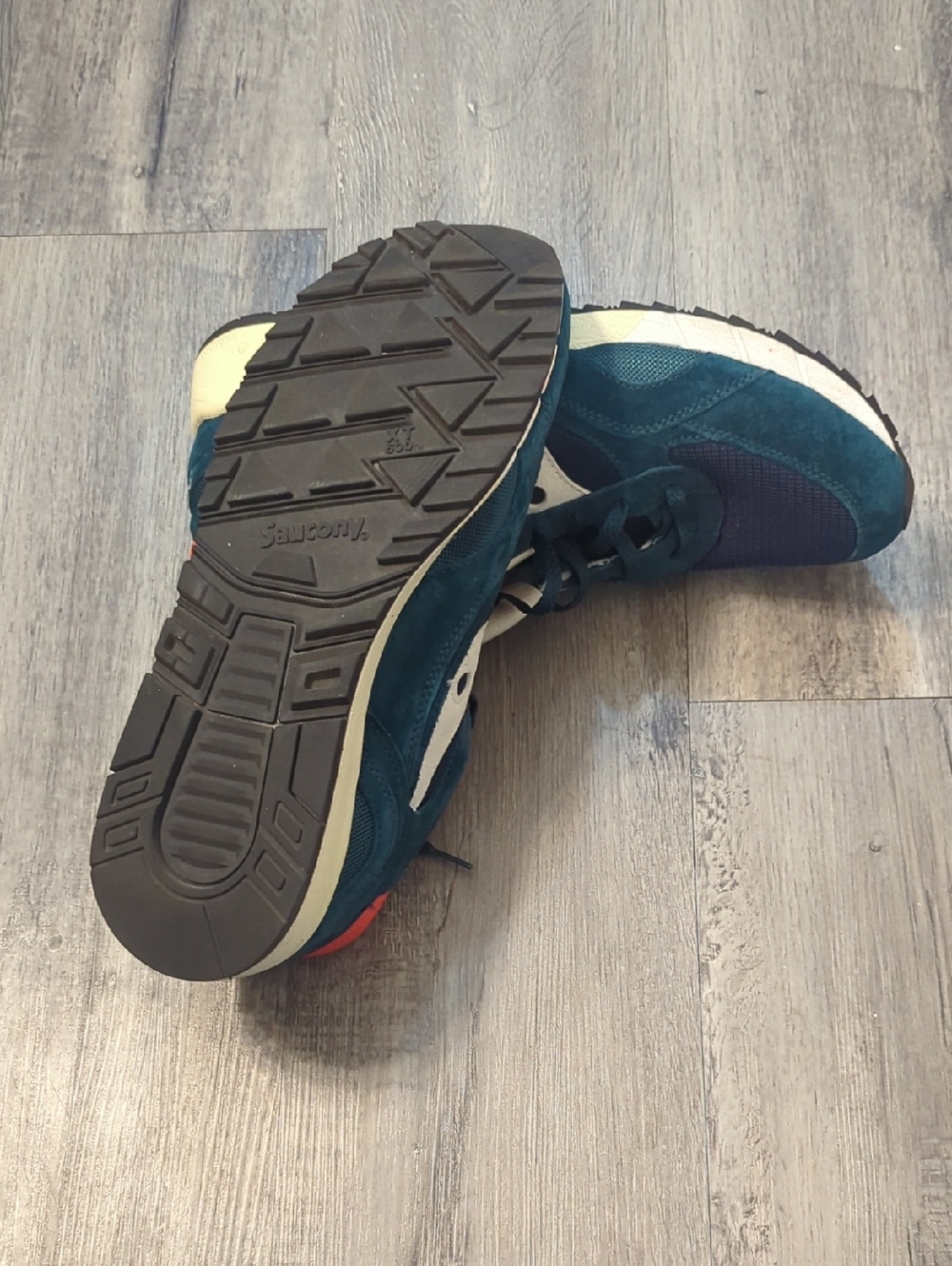 Saucony Shadow 4000 Teal & Navy Casual Sneakers - Picture 6 of 7